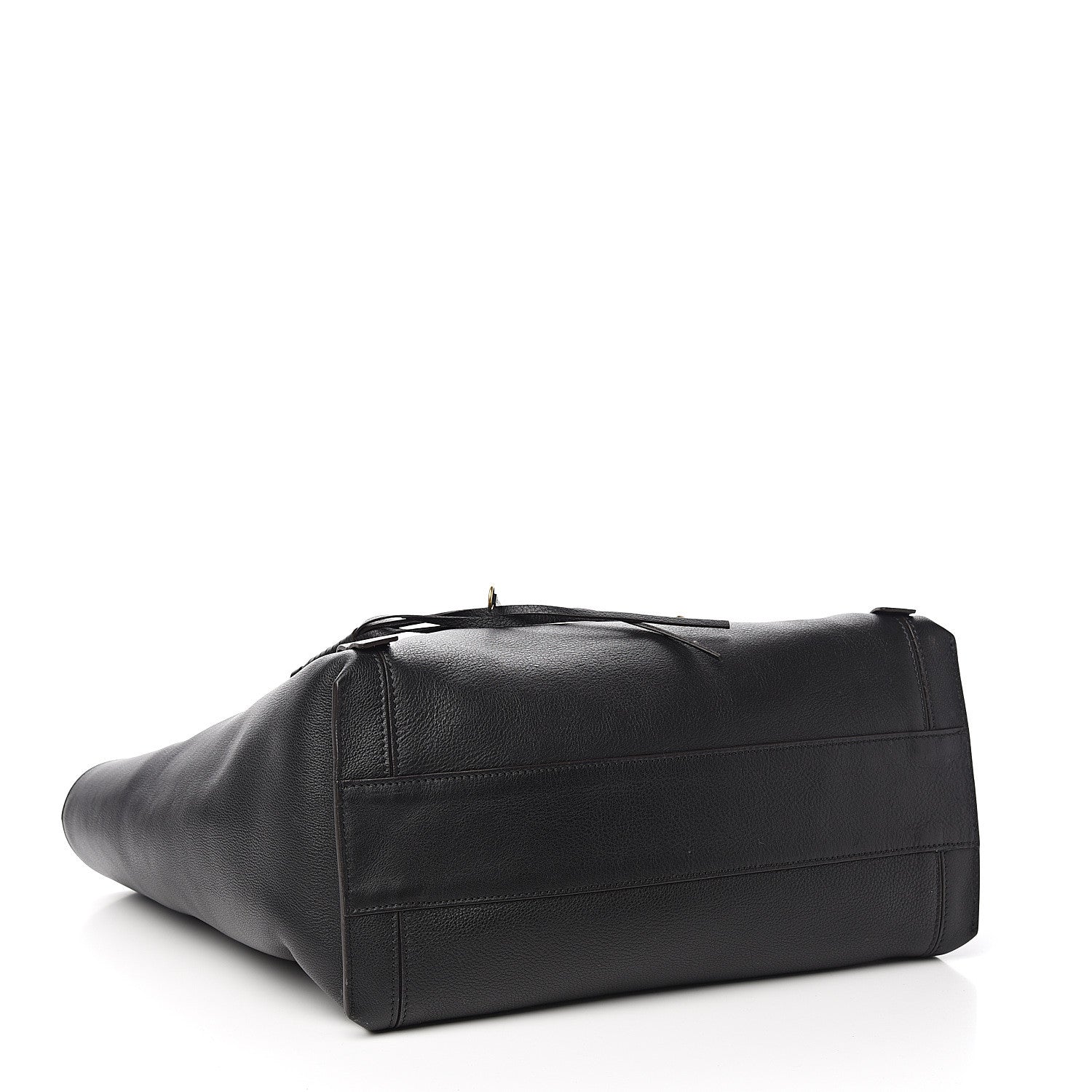 Chloe Smooth Calfskin Medium Milo Shopping Tote Black 3 of 8