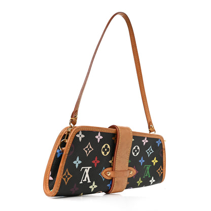 Louis Vuitton Monogram Multicolor Shirley Black 3 of 9