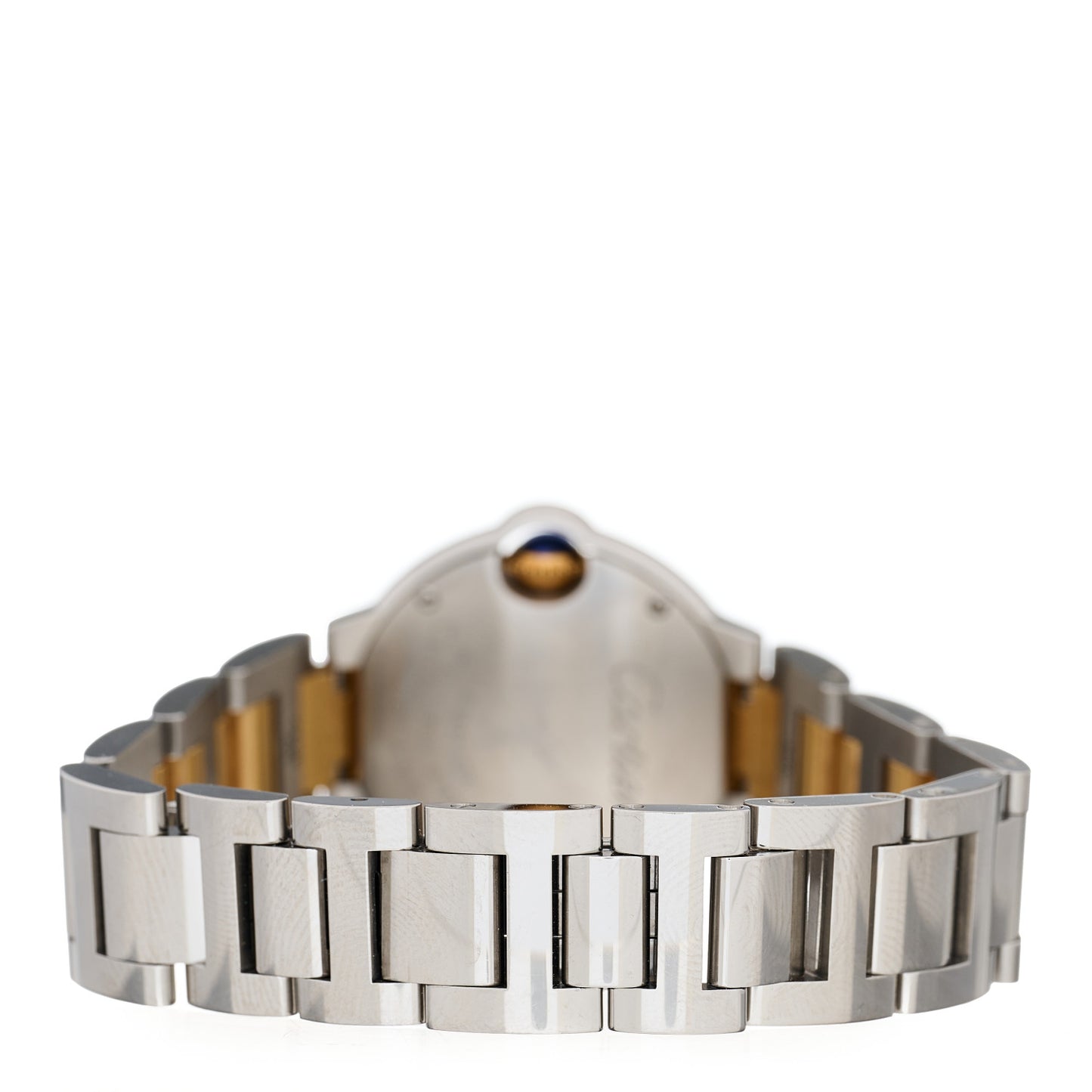 Stainless Steel 18K Yellow Gold 28mm Ballon Bleu De Cartier Quartz Watch