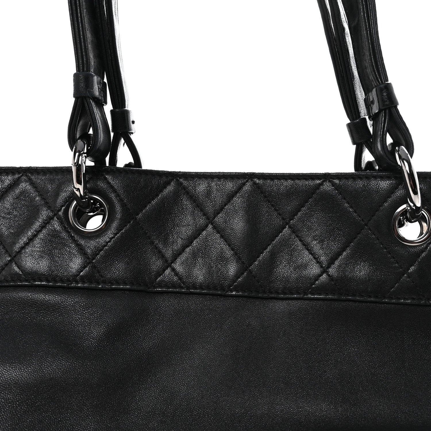 Chanel Lambskin CC Shoulder Bag Black 7 of 9
