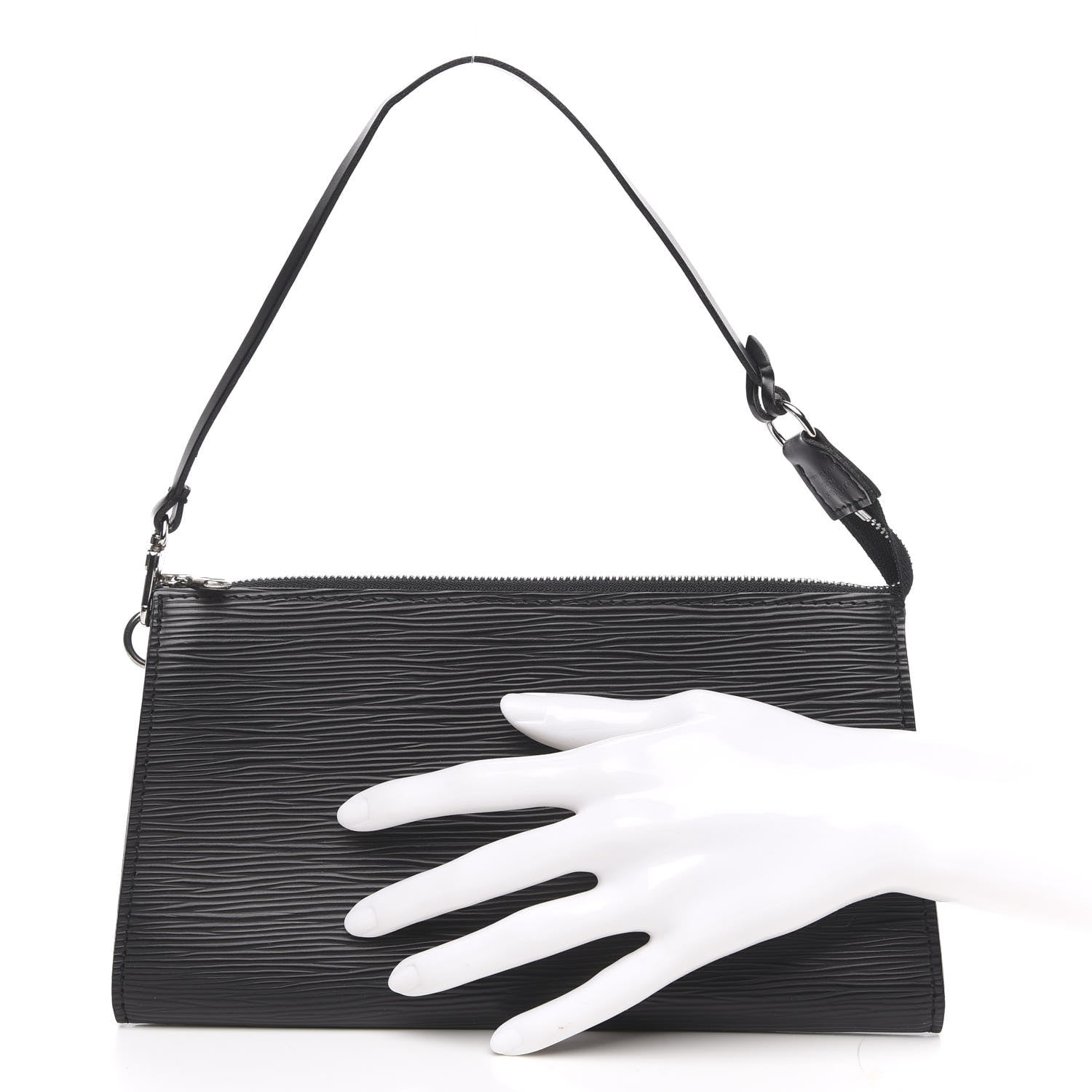 Louis Vuitton Epi Pochette Accessories 24 Black 2 of 9