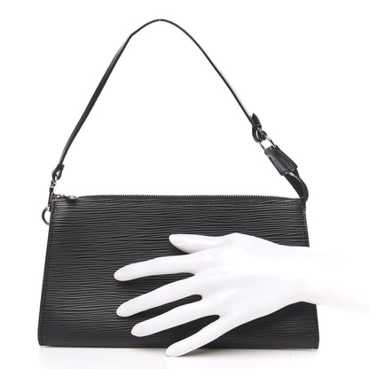 Louis Vuitton Epi Pochette Accessories 24 Black 2 of 9