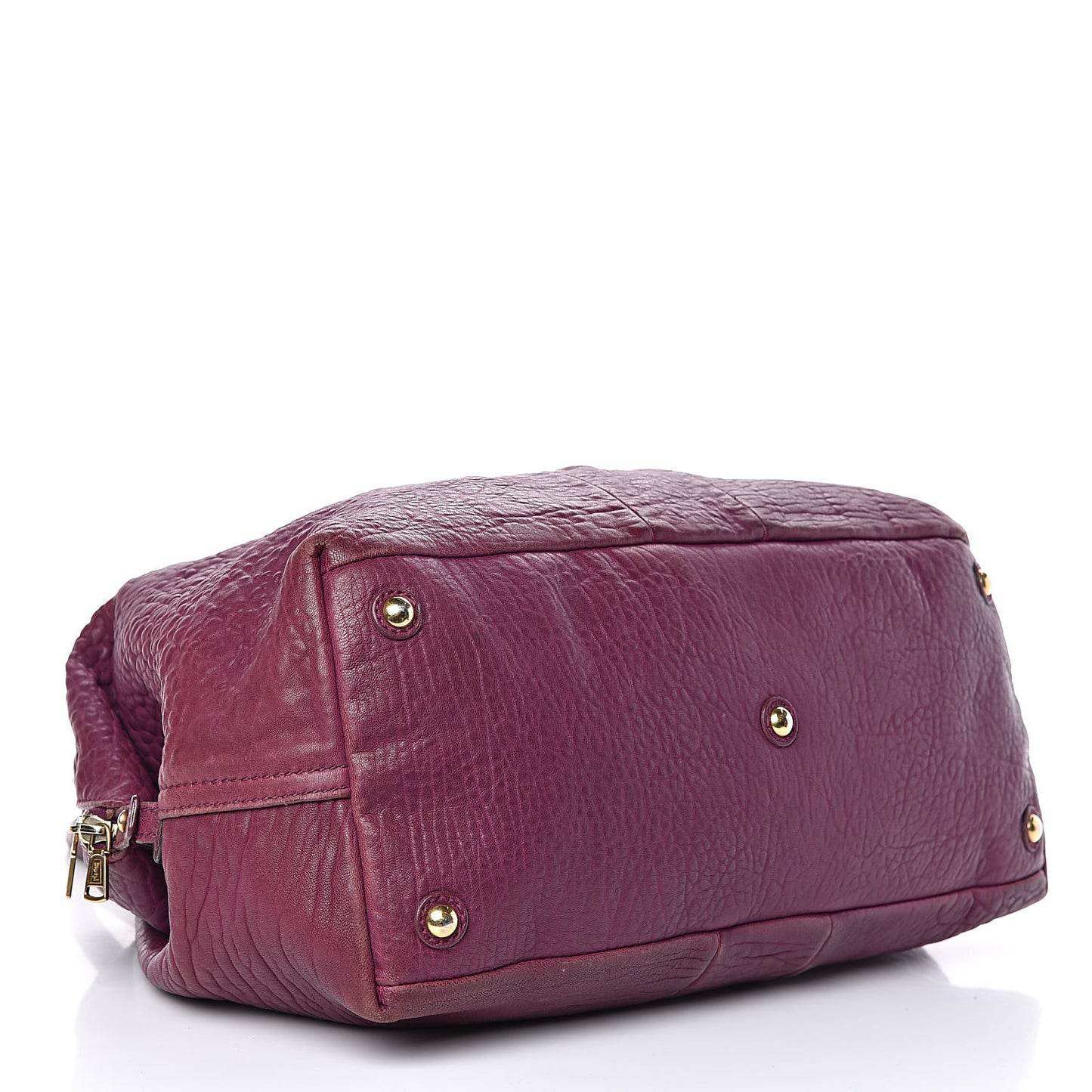Pebbled Lambskin Medium Easy Sac Purple