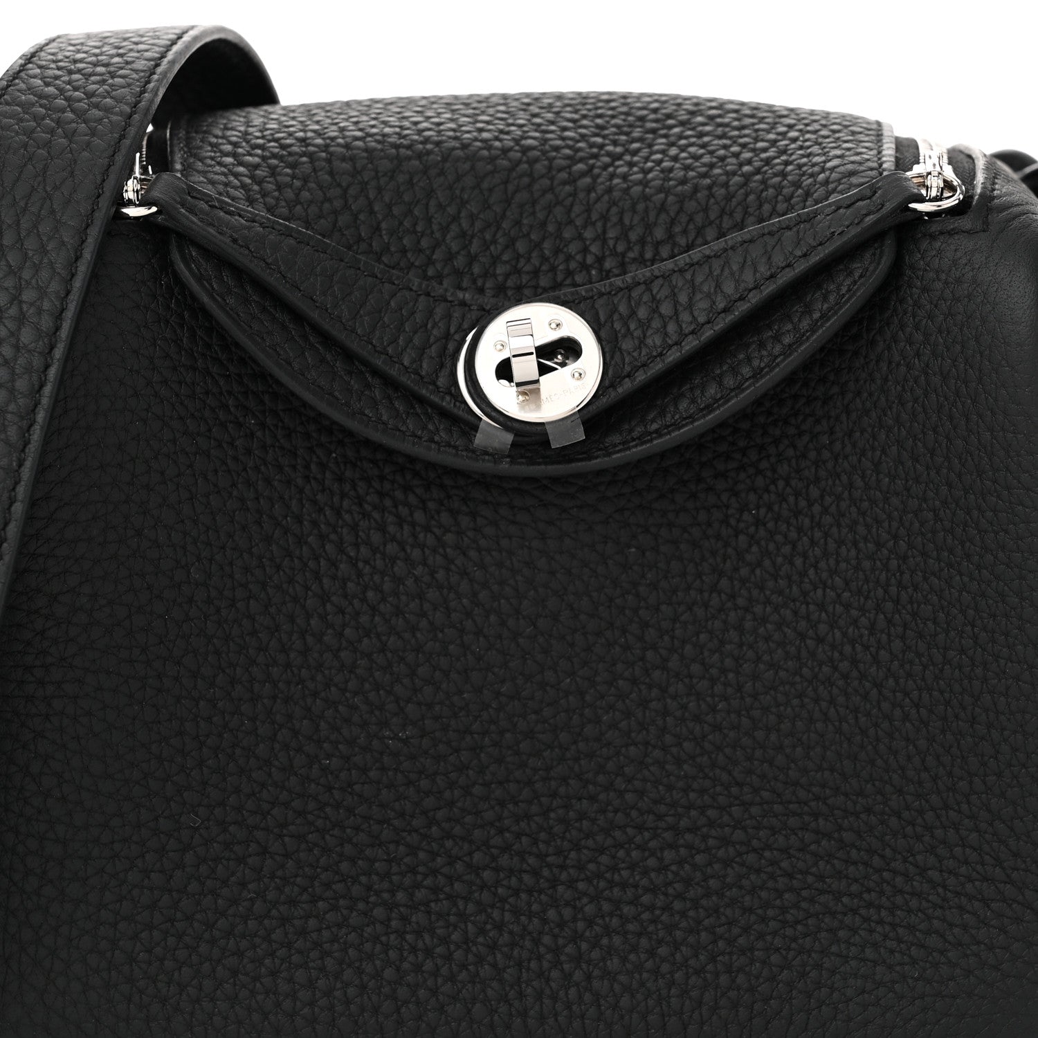 Hermes Taurillon Clemence Mini Lindy 20 Black 8 of 10
