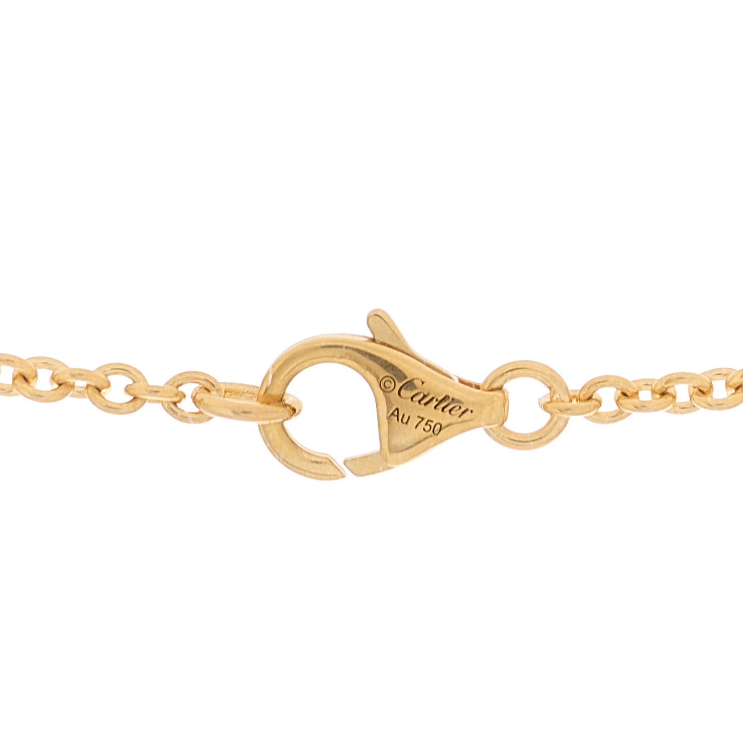 Cartier 18K Yellow Gold Interlocking LOVE Necklace 3 of 5