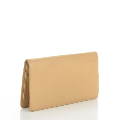 Chanel Goatskin CC Yen Wallet Beige 3 of 11