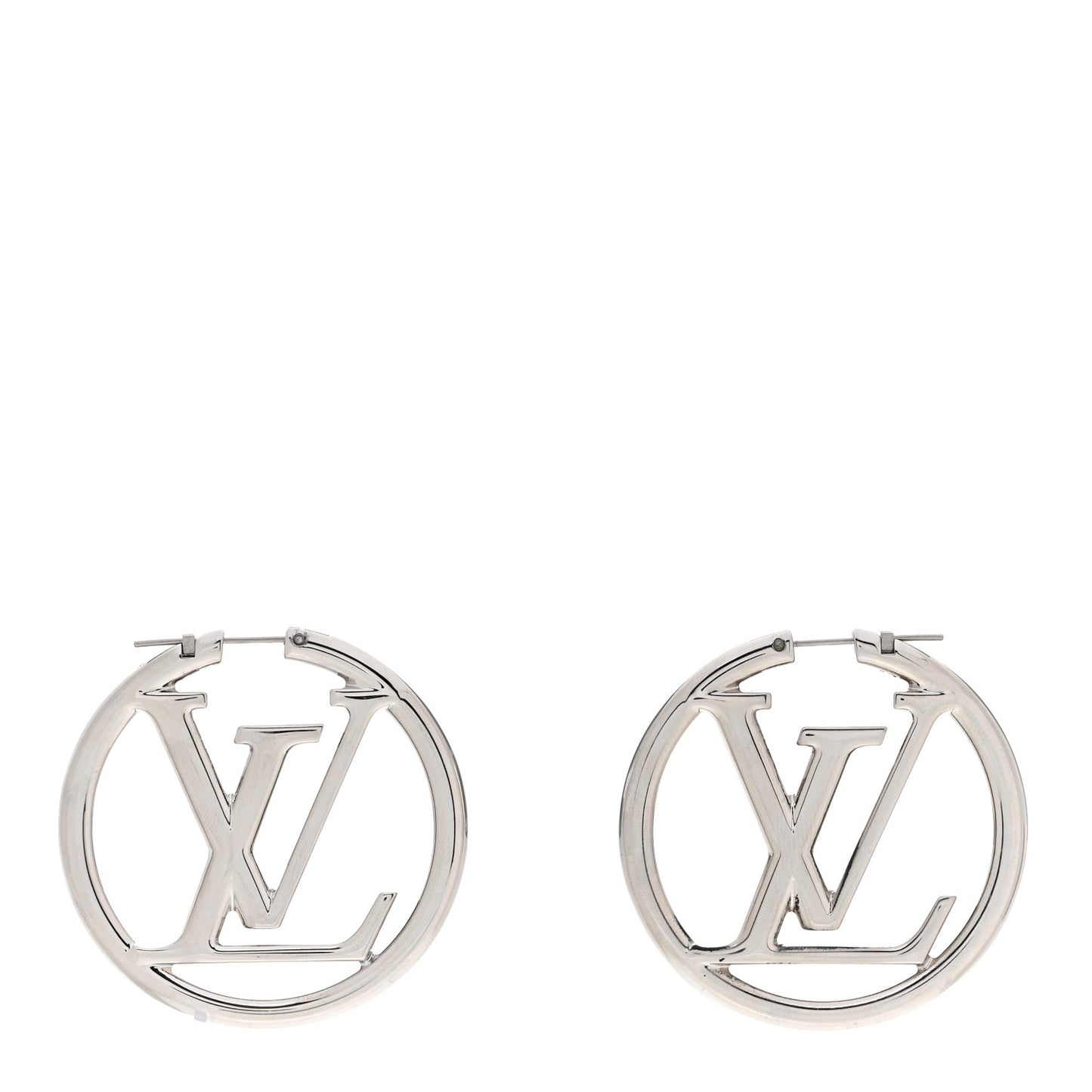 Palladium Louise Hoop Earrings Silver