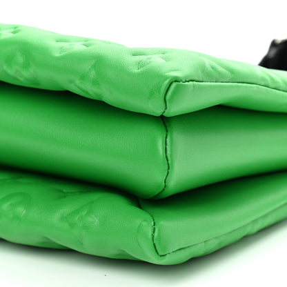 Louis Vuitton Lambskin Embossed Monogram Coussin PM LV Motion Green 9 of 10