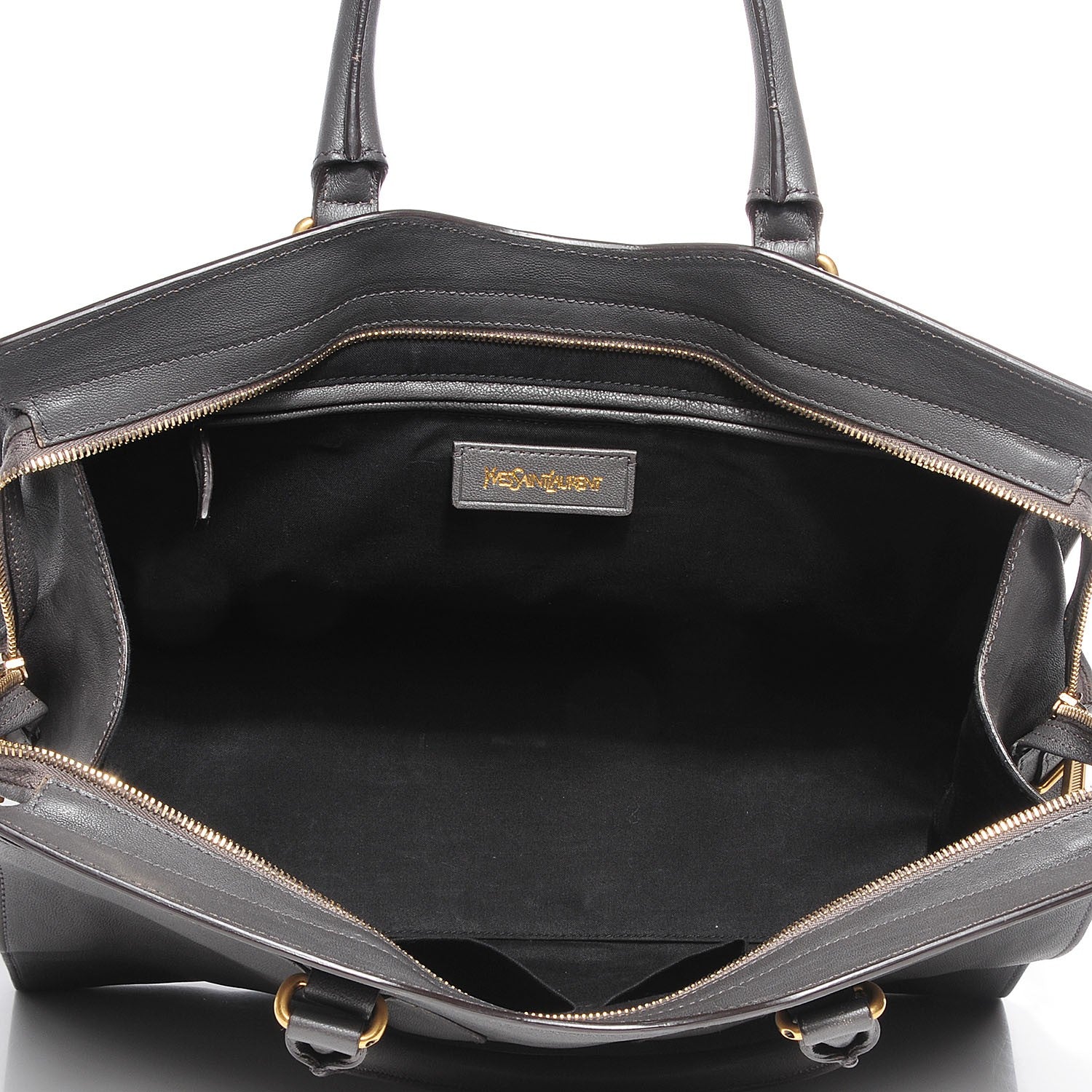 Saint Laurent Sheepskin Medium Cabas ChYc Grey 7 of 7