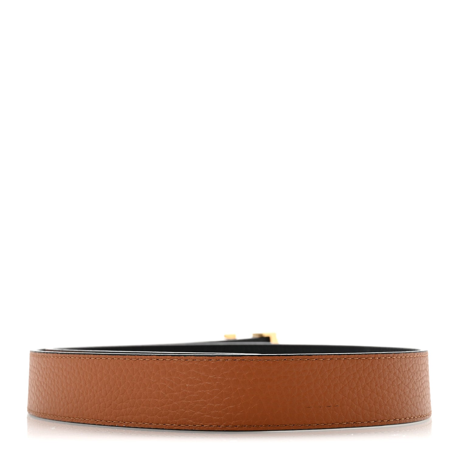 Louis Vuitton Taurillon Calfskin 30mm LV Initiales Reversible Belt 80 32 Black 4 of 10