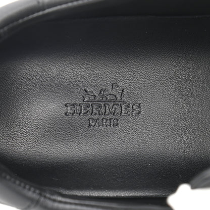 Hermes Calfskin Day Sneakers 37 Black 9 of 10