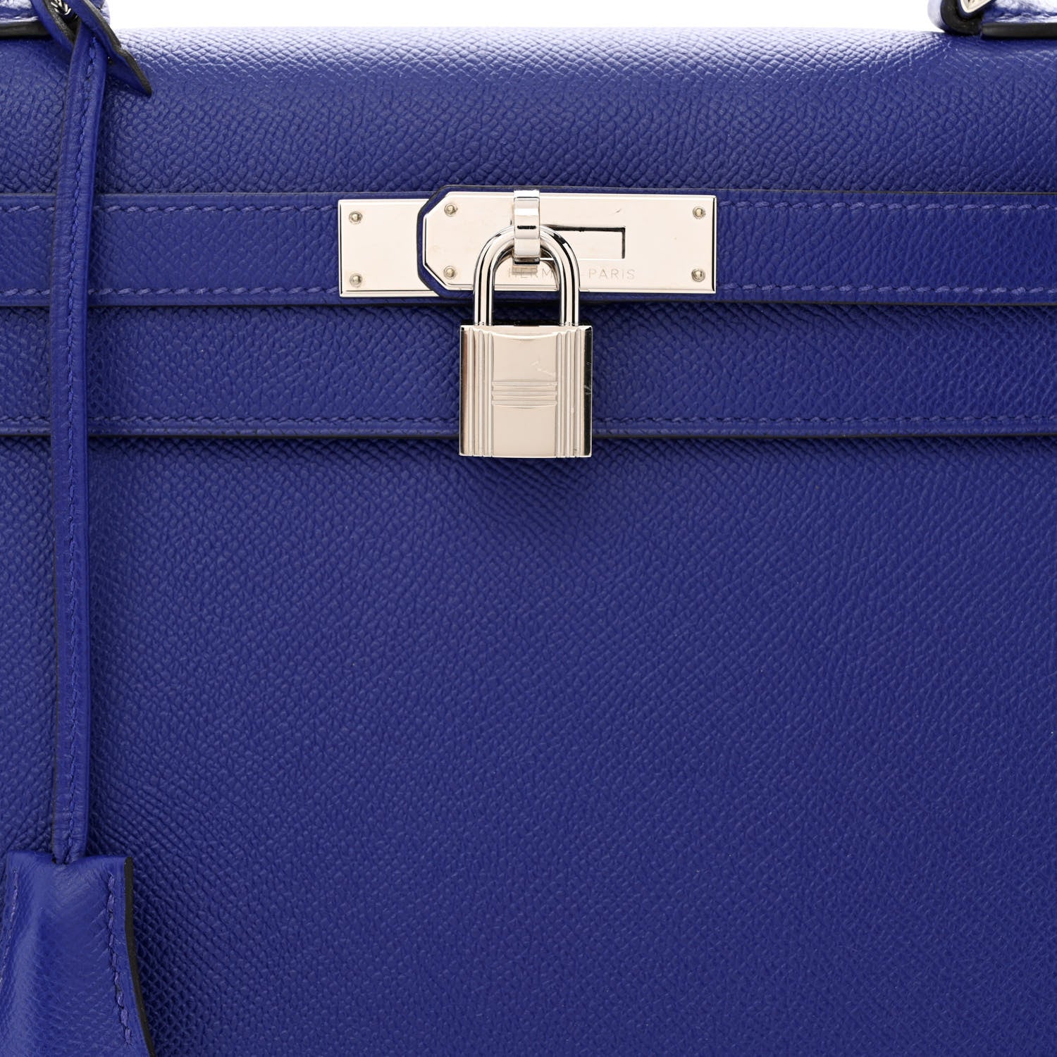 Hermes Epsom Kelly Sellier 28 Bleu Electrique 8 of 10