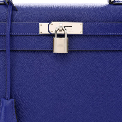 Hermes Epsom Kelly Sellier 28 Bleu Electrique 8 of 10