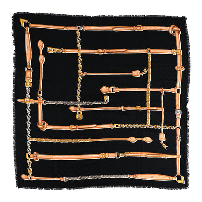 Louis Vuitton Silk Confidential Square Scarf Black 1 of 3