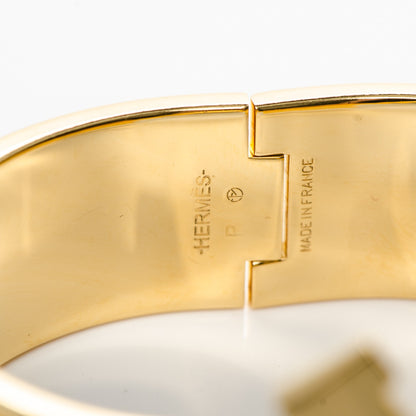 Hermes Enamel Wide Clic Clac H Bracelet PM Jaune Soleil 5 of 5
