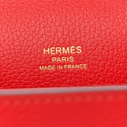 Hermes Evercolor Mini Sac Roulis Rouge De Coeur 6 of 8