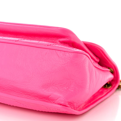 Saint Laurent Crinkled Calfskin Matelasse Monogram Medium Niki Chain Satchel Rose Glow 10 of 10