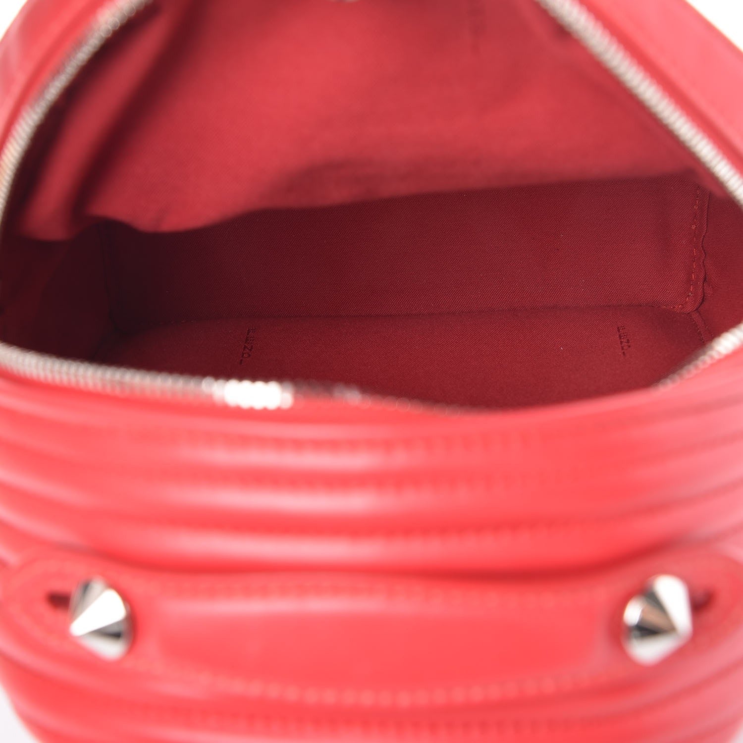 Fendi Shiny Nappa Trapuntata Mini Backpack Papavero 5 of 10