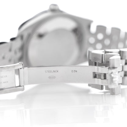 Rolex Stainless Steel 18K White Gold Diamond Mother of Pearl 31mm Oyster Perpetual Datejust Watch Roman 178274 7 of 8