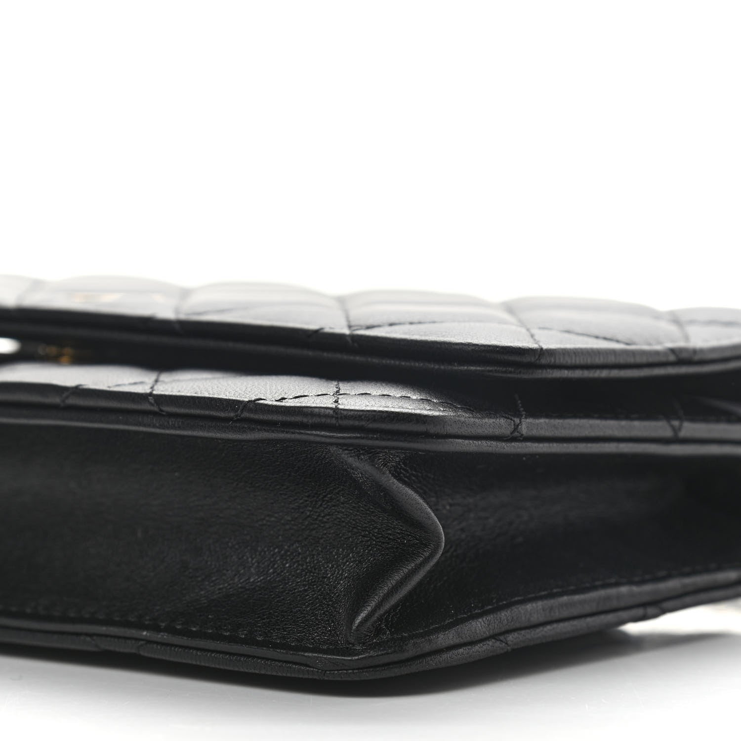 Chanel Lambskin Quilted Wallet On Chain WOC Black 11 of 15