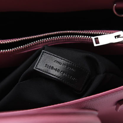 Saint Laurent Grained Calfskin Small Sac De Jour Dark Rose 13 of 33