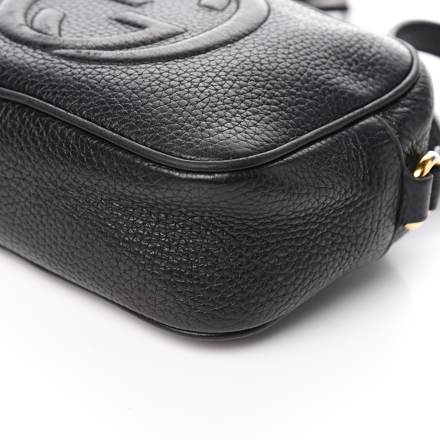 Gucci Pebbled Calfskin Mini Soho Disco Bag Black 9 of 10