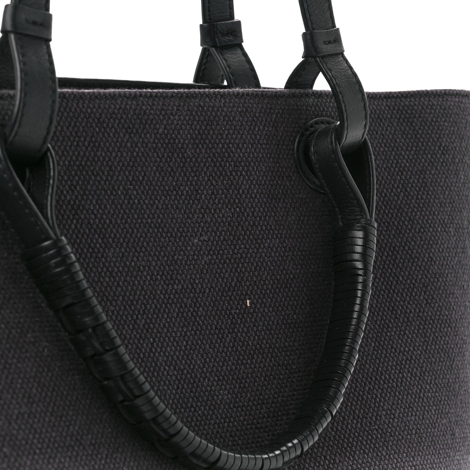 Loewe Canvas Calfskin Medium Anagram Tote Anthracite 10 of 10