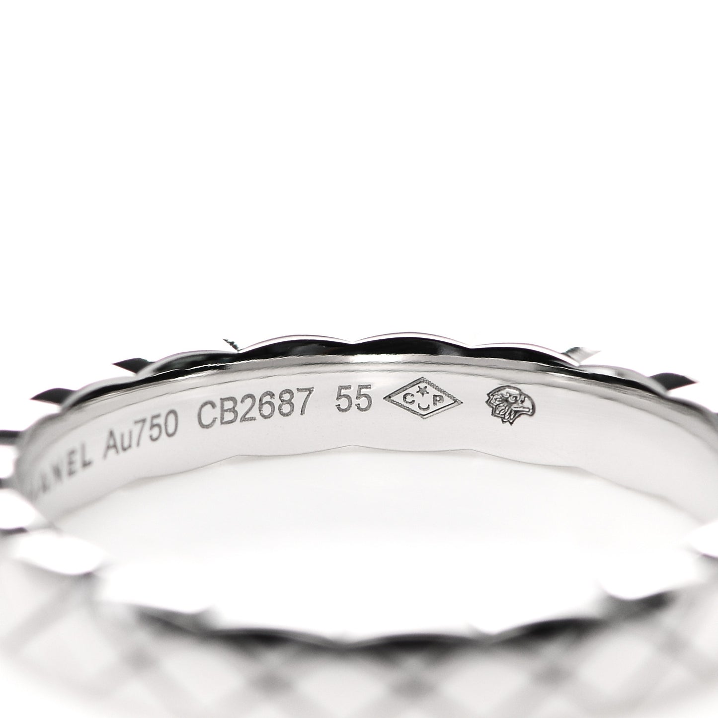 18K White Gold Mini Coco Crush Ring 55 7.25