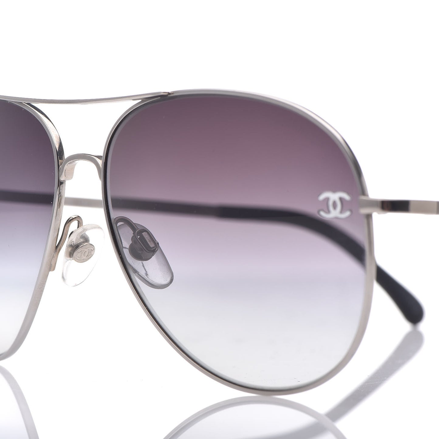 Metal Aviator CC Sunglasses 4189 T-Q Silver