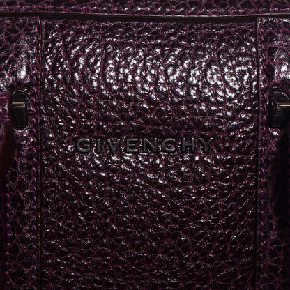 Givenchy Glazed Pebbled Calfskin Mini Lucrezia Aubergine 6 of 10