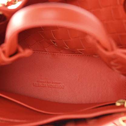 Bottega Veneta Nappa Intrecciato Small Andiamo With Chain Shoulder Bag Orange 5 of 9