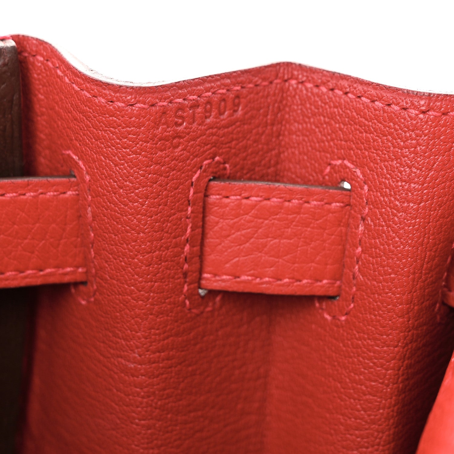 Hermes Taurillon Clemence Kelly Retourne 28 Rouge Casaque 7 of 10