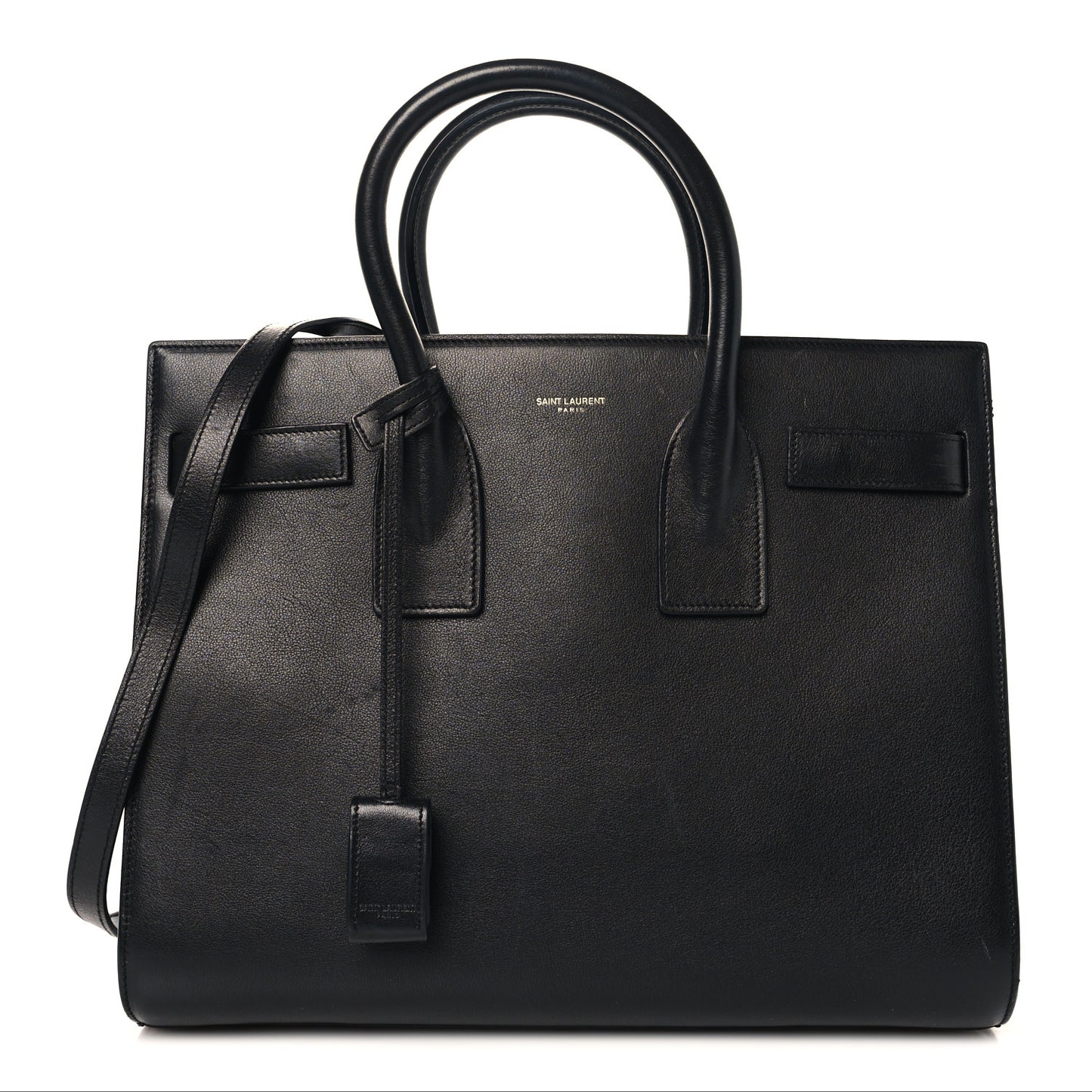 Calfskin Small Sac De Jour Black