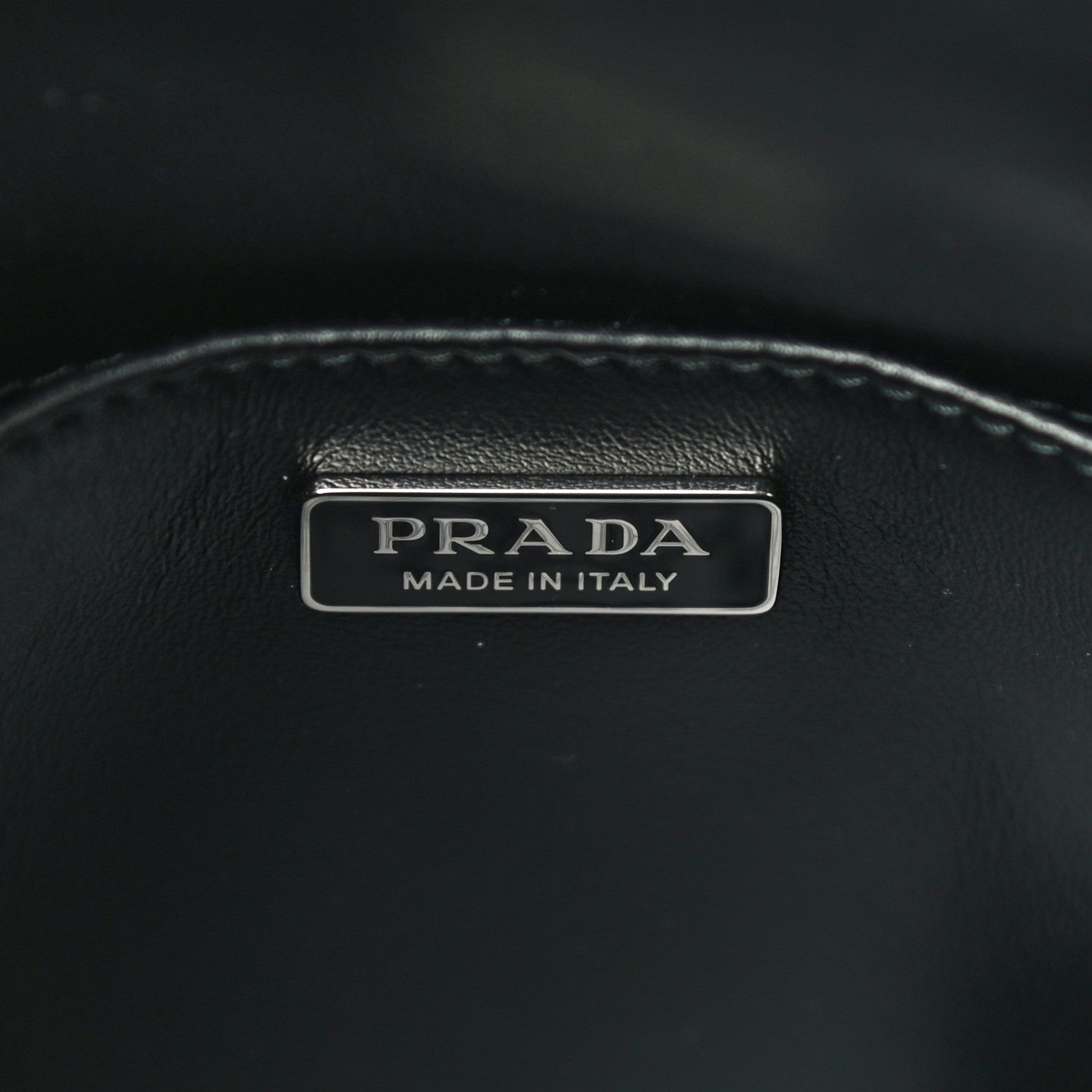 Prada Spazzolato Cleo Flap Shoulder Bag Black 6 of 10