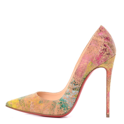 Christian Louboutin Cork Bloom Print So Kate 120 Pumps 37.5 Multicolor 1 of 11