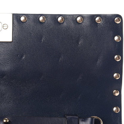 Valentino Garavani Nappa Rockstud Spike Wallet on Chain Marine 11 of 11