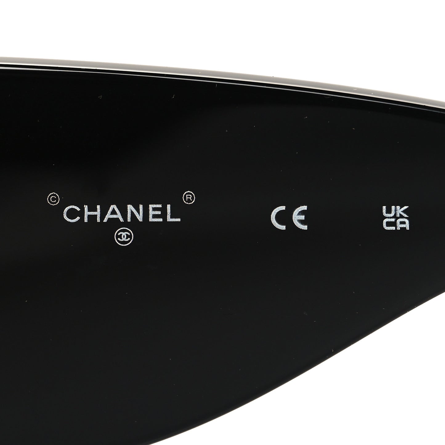 Acetate CC Logo Square Sunglasses 71628 Black White