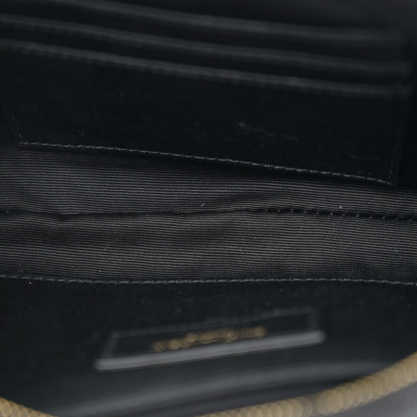 Grain De Poudre Monogram Belt Bag Black