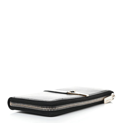 Saint Laurent Calfskin Classic Y Ligne Zip Around Wallet Black 4 of 9
