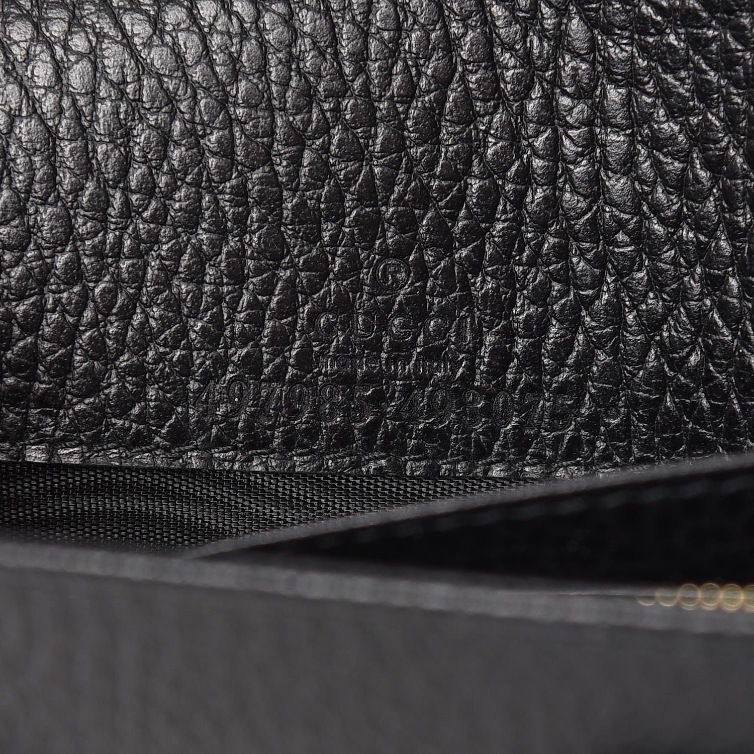Gucci Calfskin Mini GG Marmont Chain Wallet Black 6 of 10