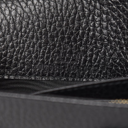 Gucci Calfskin Mini GG Marmont Chain Wallet Black 6 of 10