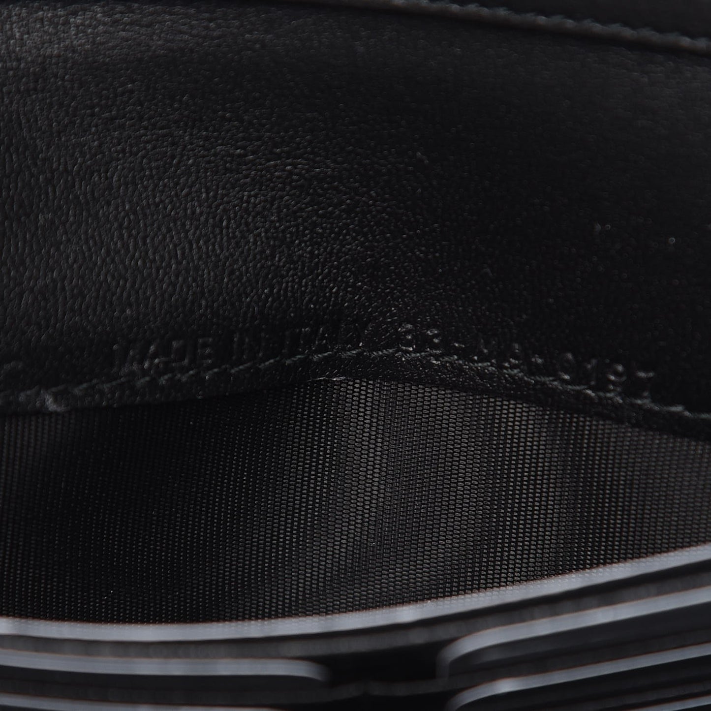 Calfskin Dioraddict Wallet on Chain Black