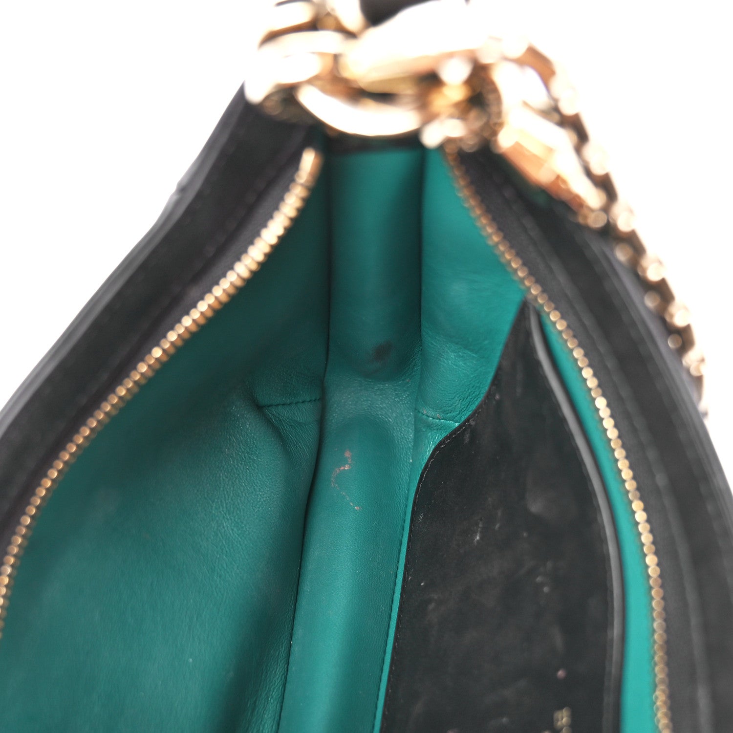 Bulgari Calfskin Serpenti Baia Shoulder Bag Black 14 of 15