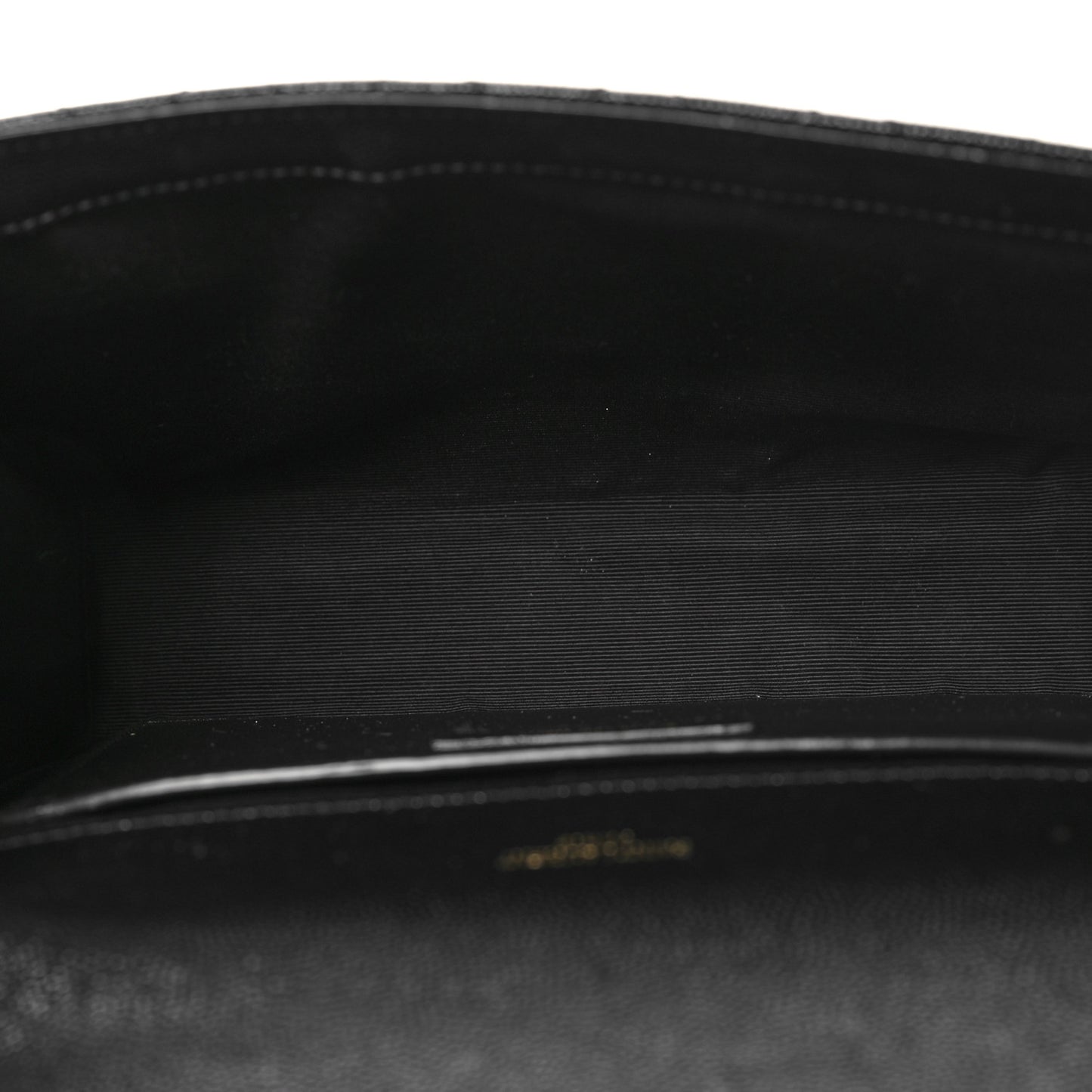 Grain De Poudre Textured Mixed Matelasse Triquilt Medium Monogram Satchel Black