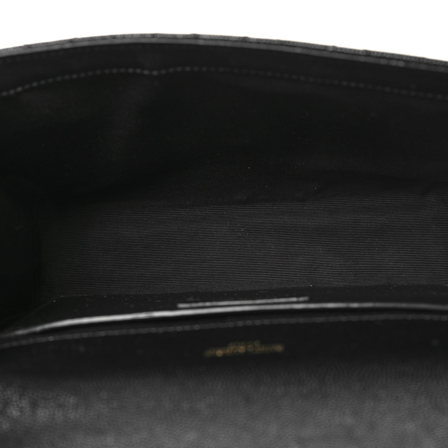 Saint Laurent Grain De Poudre Textured Mixed Matelasse Triquilt Medium Monogram Satchel Black 5 of 9