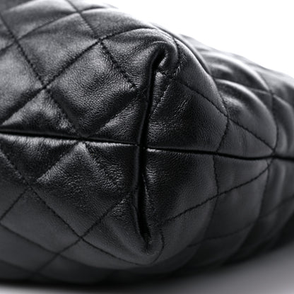 Saint Laurent Lambskin Quilted Maxi Icare Shopping Tote Black 10 of 10