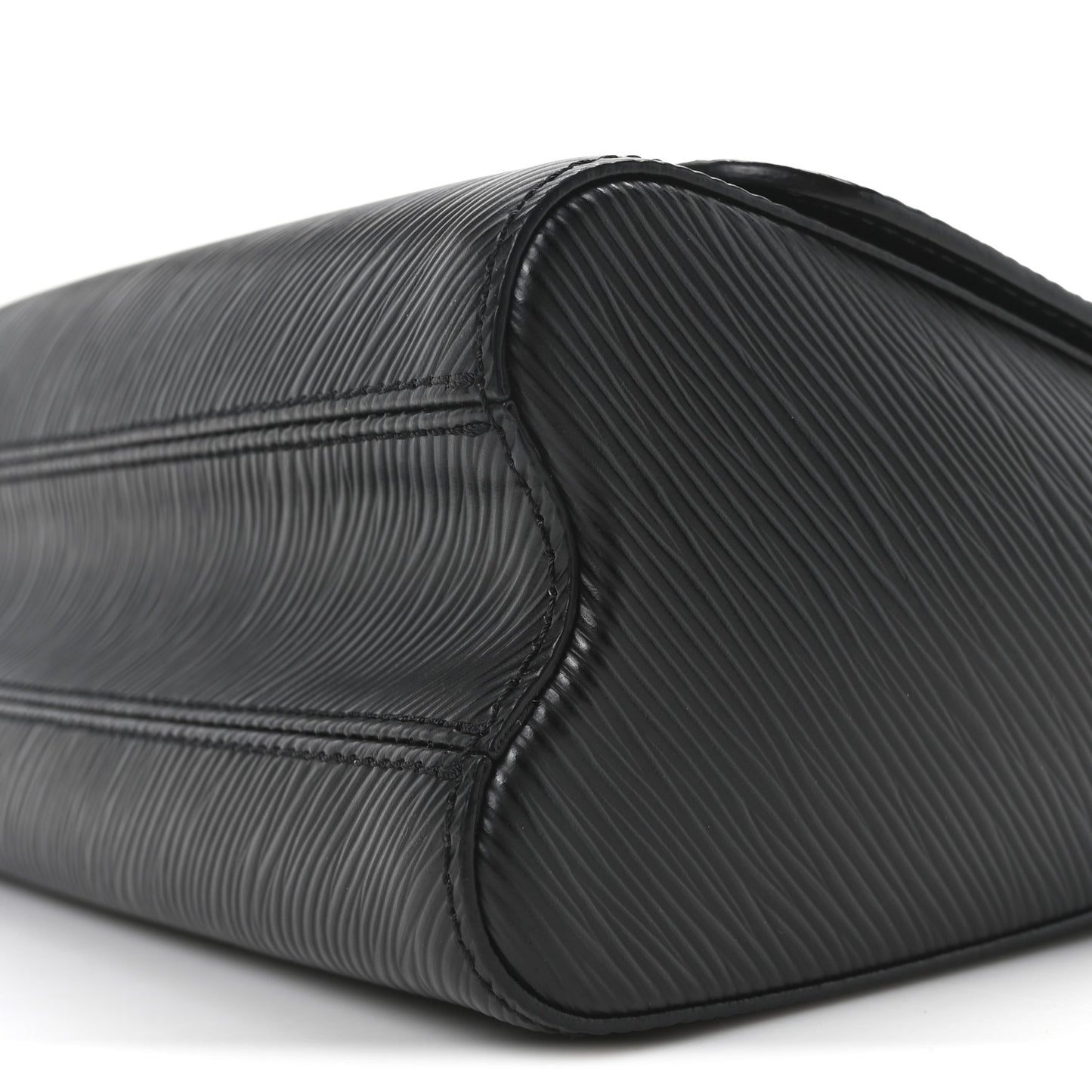 Epi Twist Braided Strap Shoulder Bag MM Black