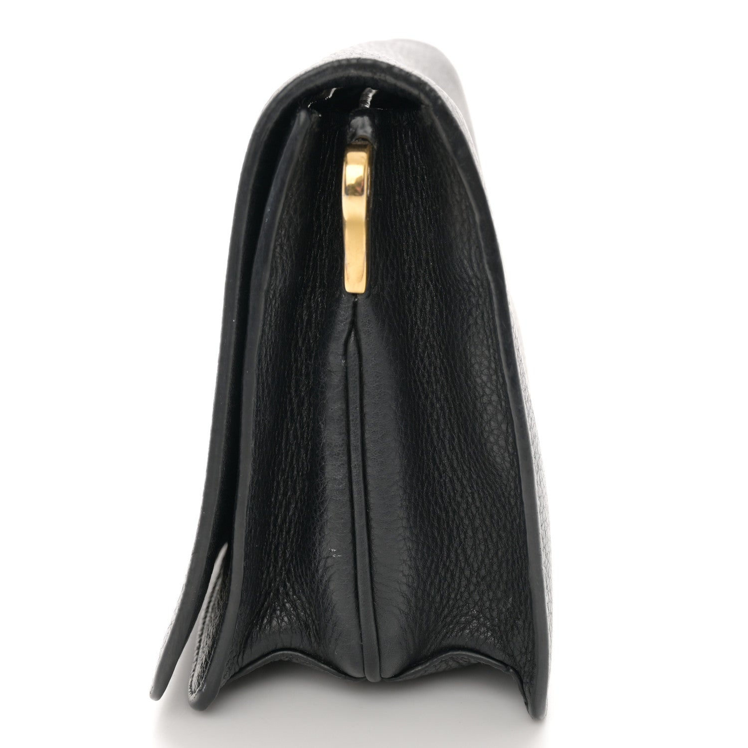 Prada Vitello Daino Double Strap Flap Crossbody Black 14 of 17