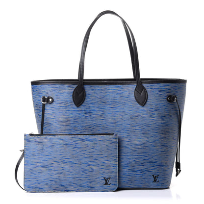 Louis Vuitton Epi Neverfull MM Denim Light 1 of 9