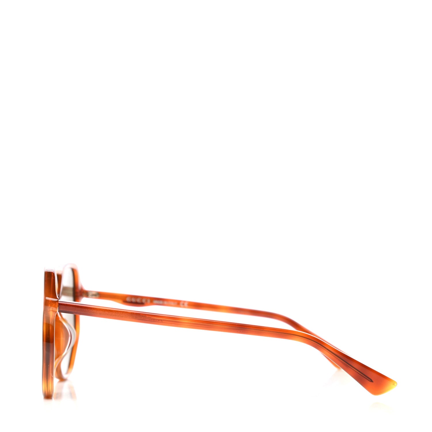 Gucci Acetate Round Sunglasses GG0258SA Tortoise 3 of 8